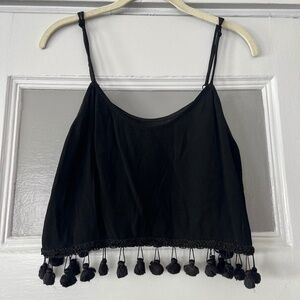 Black tassel reformation tank, size small